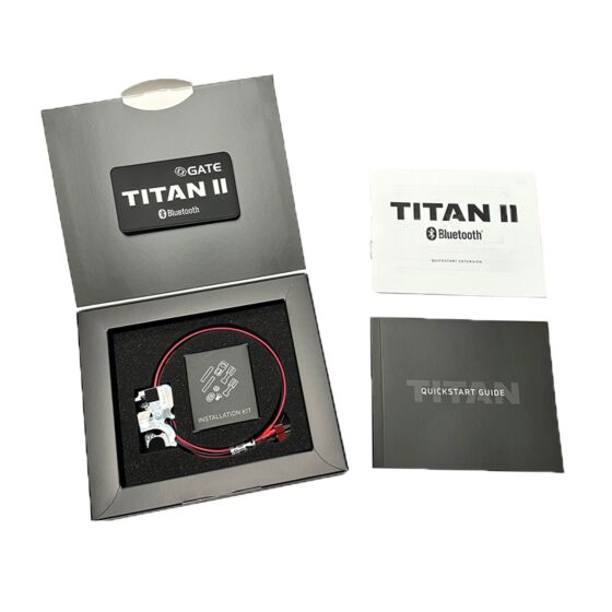 GATE TITAN II contatto gearbox completo con circuito mosfet BLUETOOTH per fucili HPA ver.II (cavi anteriori)