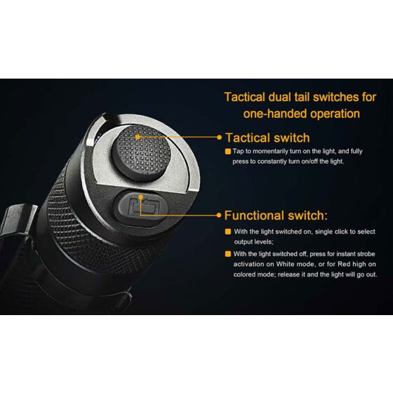 Fenix torcia tattica tk25 Red Version