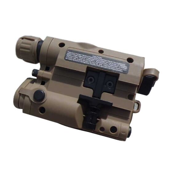 TMC porta batteria peq15 con puntatore laser (dark earth)