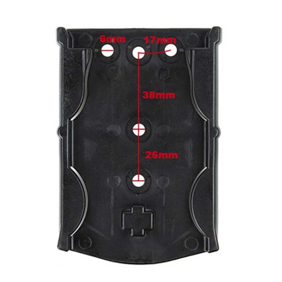 TMC Molle receiver for tactical holster (black)