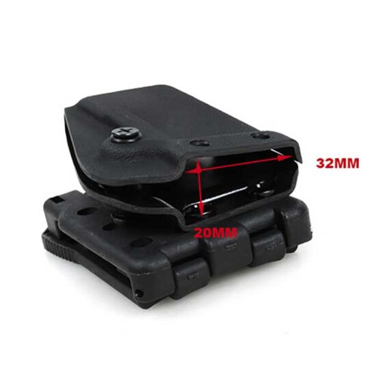 TMC porta caricatore rigido in Kydex per pistola tipo 1911 (nero)