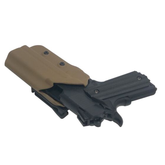 TMC fondina rigida in KYDEX V.2 per pistola 1911 (dark earth)