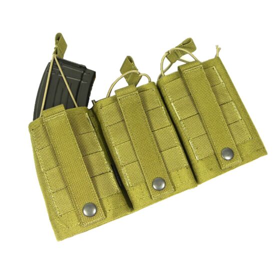 TMC open top triple wedge ak mag pouch (tan)
