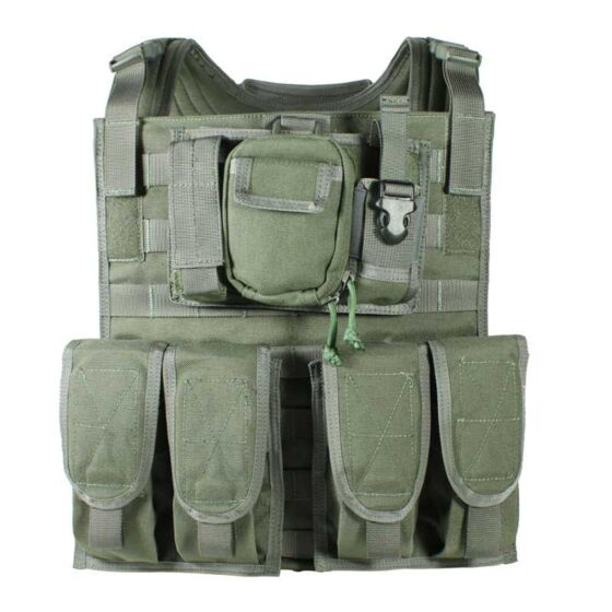 TMC MBSS style plate carrier with 4 pouches (ranger green)