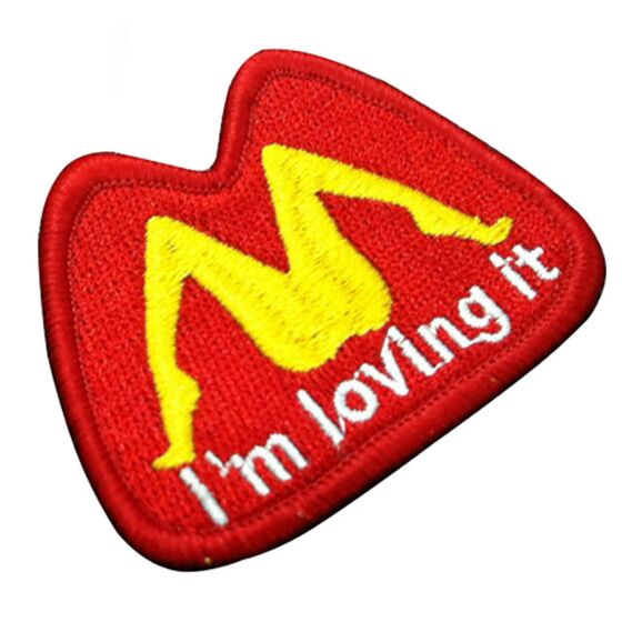TMC velcro "i'm loving it!" patch (red)