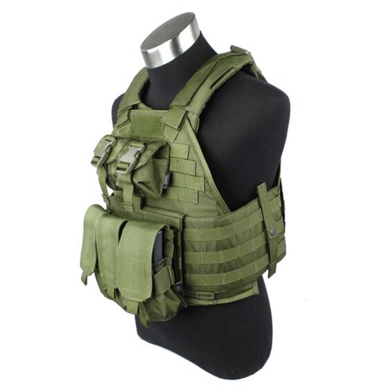 TMC giubbino USMC style SPC armor vest verde