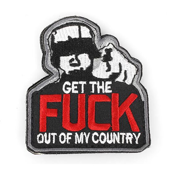 TMC velcro ""get the f**k out"" patch