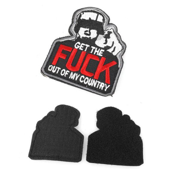 TMC velcro ""get the f**k out"" patch