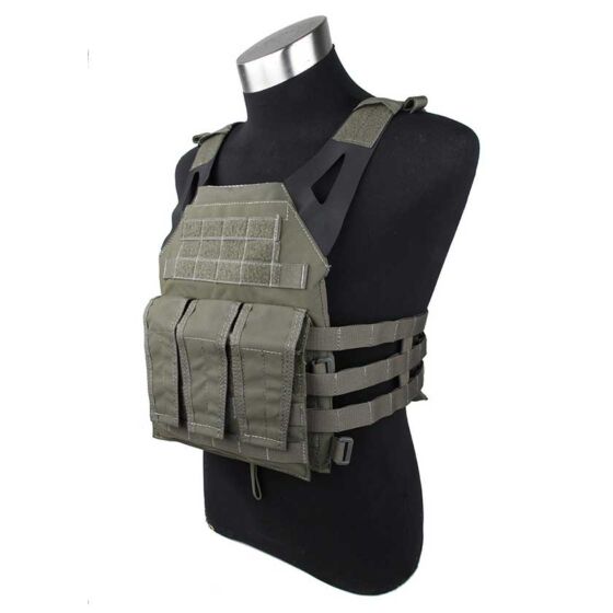 TMC giubbino tattico N jump plate carrier foliage green
