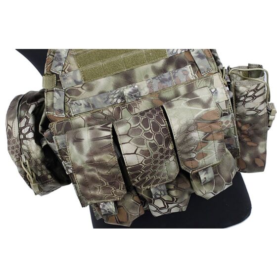 TMC 6094 style plate carrier with 3 pouches (mandrake)
