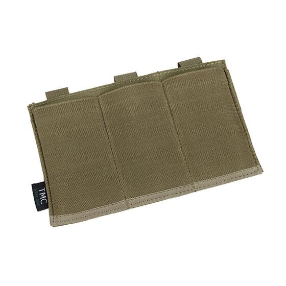 TMC tasca aperta TS style tripla per caricatore fucile m4 (tan)