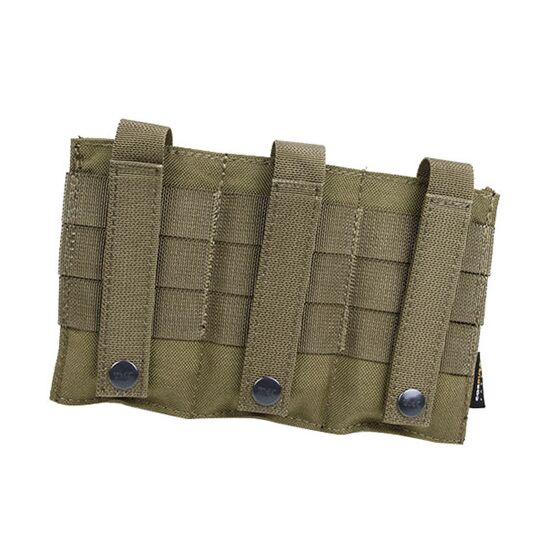 TMC tasca aperta TS style tripla per caricatore fucile m4 (tan)