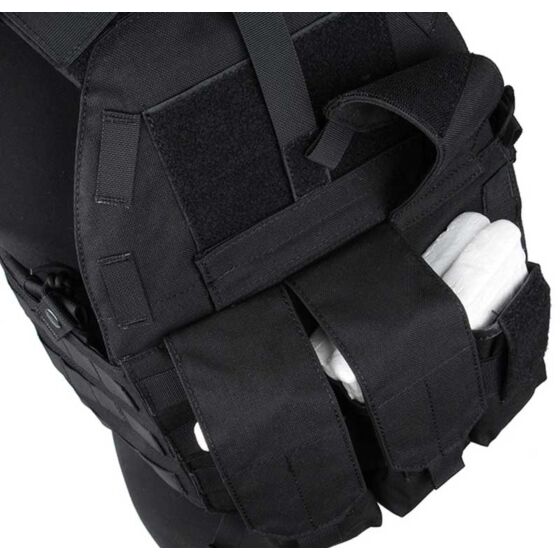 TMC giubbino tattico 94K plate carrier con 3 tasche (nero)