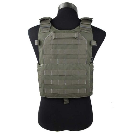TMC giubbino tattico 94K plate carrier con 3 tasche (ranger green)