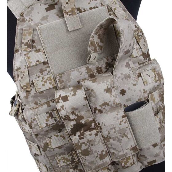 TMC giubbino tattico 94K plate carrier con 3 tasche MP7 (aor1)