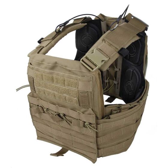 TMC giubbino tattico cherry plate carrier (coyote brown)