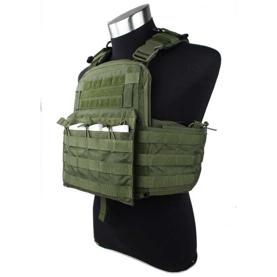 TMC giubbino tattico cherry plate carrier (verde)