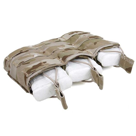 TMC open top triple wedge m4 mag pouch (multicam arid)