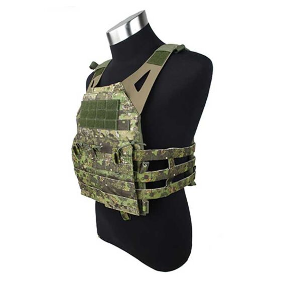 TMC giubbino tattico skirmich jumper plate carrier deluxe (greenzone)