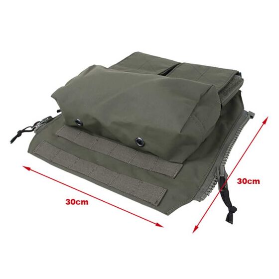 TMC pouch zip panel for Jumper plate carrier (ranger green)