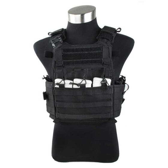 TMC giubbino tattico AEO plate carrier (nero)