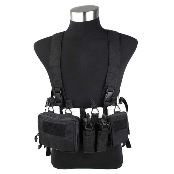 TMC pettorina tattica 762 chest rig (nero)