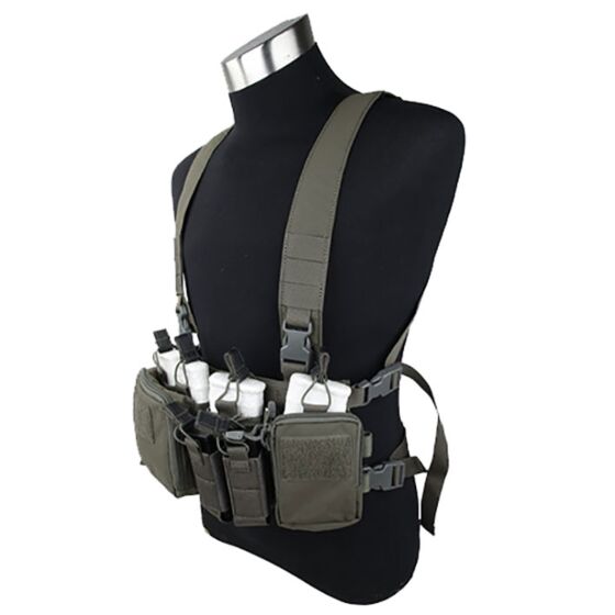 TMC pettorina tattica 762 chest rig (ranger green)