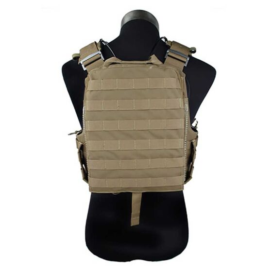 TMC giubbino tattico molle NC plate carrier (coyote brown)
