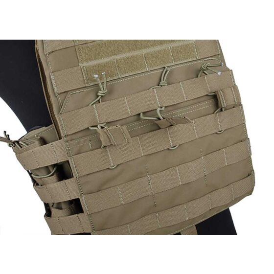 TMC giubbino tattico molle NC plate carrier (coyote brown)