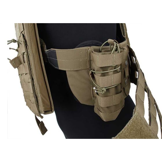 TMC giubbino tattico molle NC plate carrier (coyote brown)