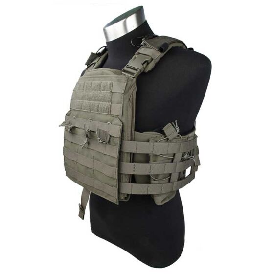 TMC giubbino tattico molle NC plate carrier (ranger green)