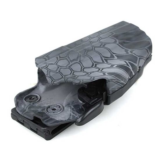 TMC fondina rigida 5x79 standard per pistola tipo glock/hk/mp9 (typhon)