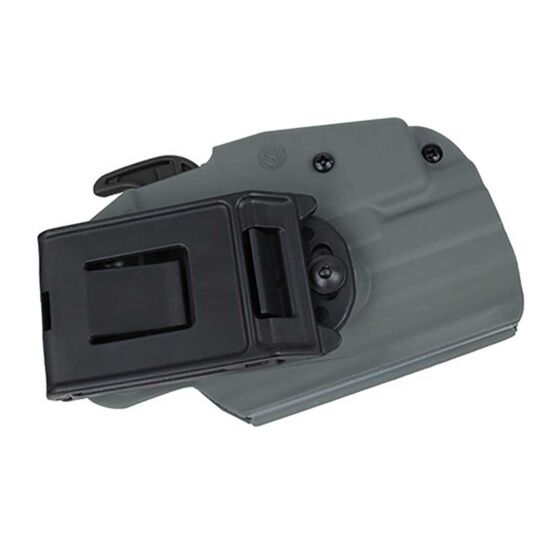 TMC fondina rigida 5x79 standard per pistola tipo glock/hk/mp9 (wolf grey)