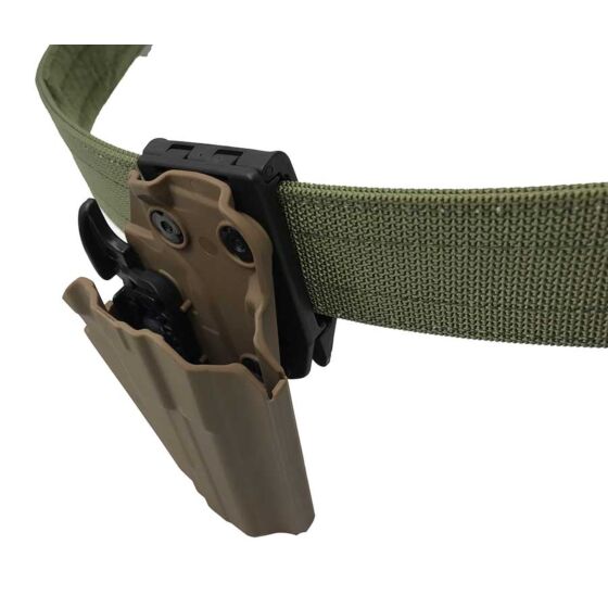 FMA fondina rigida 5x79 standard per pistola tipo glock/hk/mp9 (dark earth)