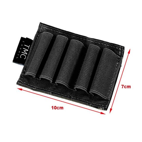 TMC pannello porta cartucce cal.12 con posteriore in velcro (nero)