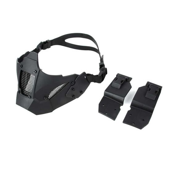 TMC maschera facciale JAY FAST per elmetti (nera)