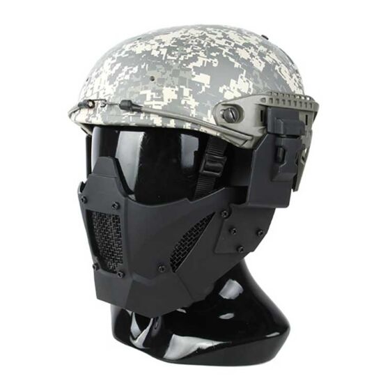 TMC maschera facciale JAY FAST per elmetti (nera)