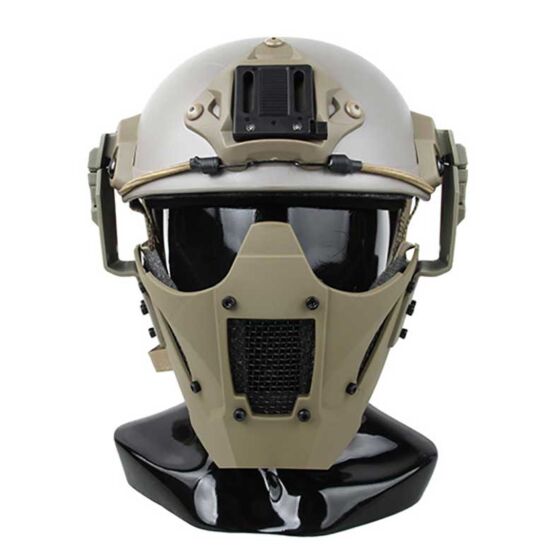 TMC maschera facciale JAY FAST per elmetti (tan)