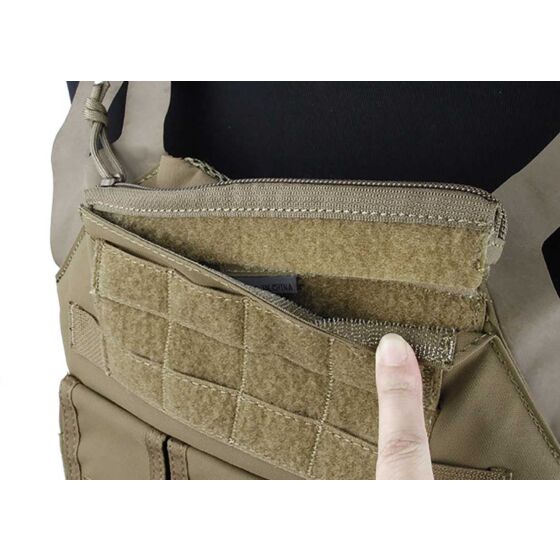 TMC zip velcrata per tattico Jumper Plate (coyote brown)