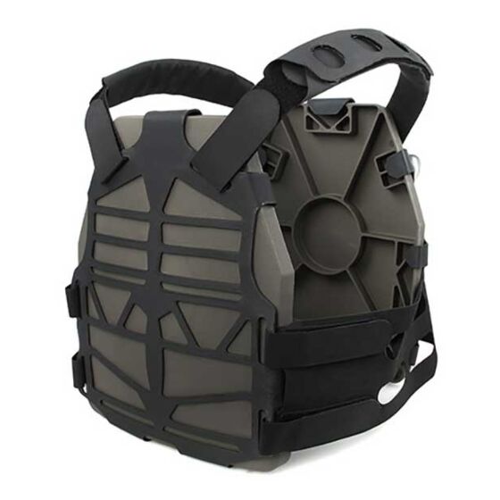 TMC giubbino tattico Frame plate carrier con dummy plastic plate (nero)