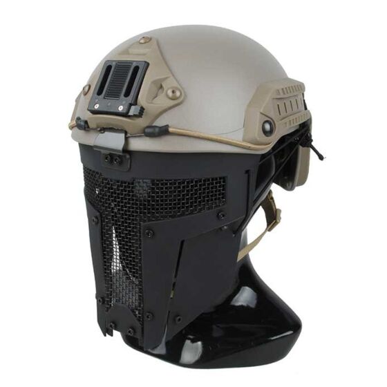 TMC maschera facciale SPT per elmetti (nera)