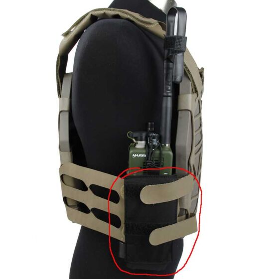 TMC tasca porta radio per tattico frame Plate carrier (nera)