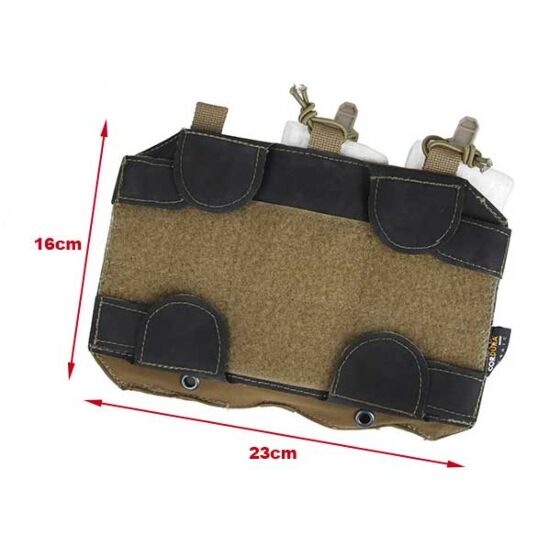 TMC tasca aperta caricatore fucile 5.56 + pistola 9mm per tattico frame plate carrier (coyote brown)