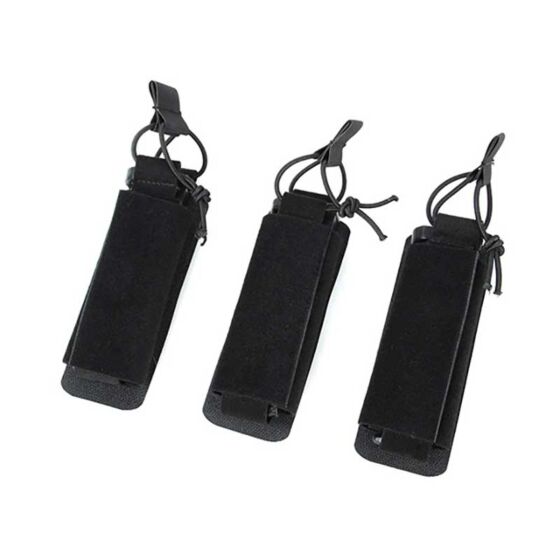 TMC triplo porta caricatore pistola WRAP in velcro (nero)