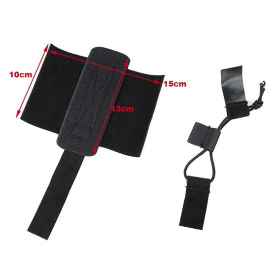 TMC triplo porta caricatore pistola WRAP in velcro (nero)