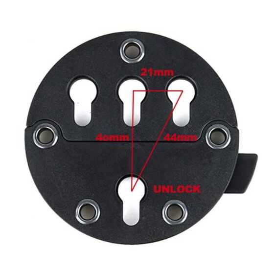 TMC ruota sgancio rapido g.style per tasca/fondina rigida 5x79 (nera)