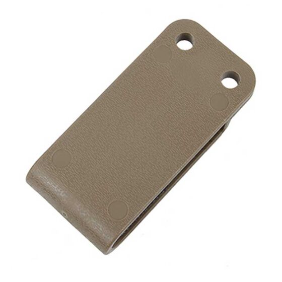 TMC narrow belt clip for gc style pistol pouch (coyote brown)