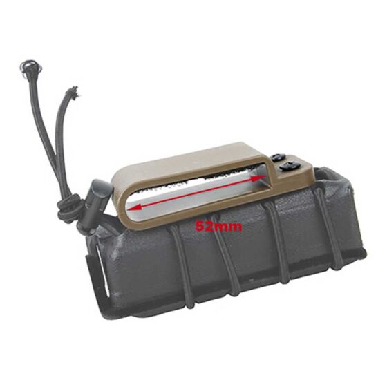 TMC narrow belt clip for gc style pistol pouch (coyote brown)
