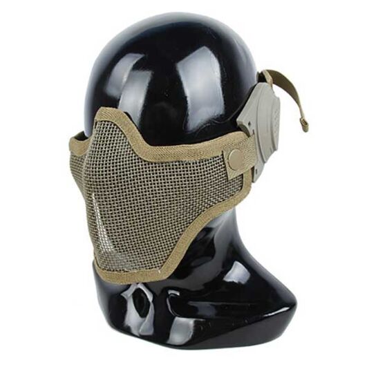 TMC maschera facciale strike face con copri orecchie (tan)