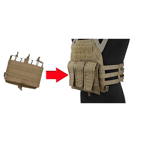 TMC tasca TY 556 tripla open top per tattico Jumper Plate (coyote brown)